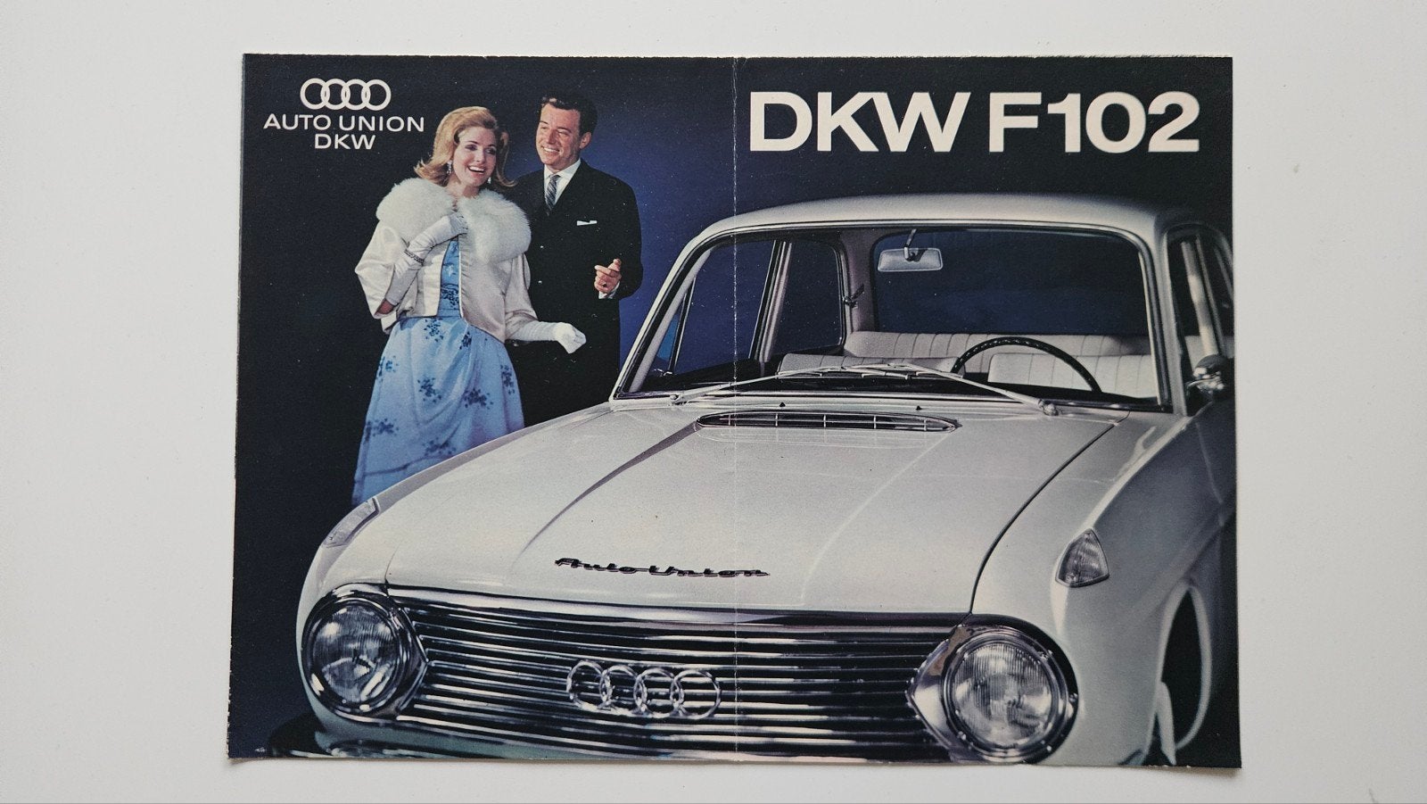 DKW (Audi) F102 folder 1965?, Ophalen of Verzenden, Gelezen, Audi