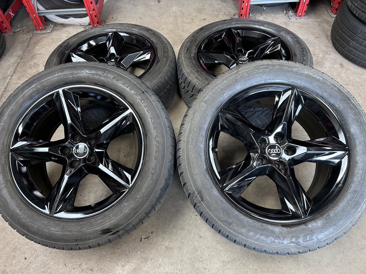 ✅ Diversen 19 inch originele velgen + winterbanden Audi Q7, Auto-onderdelen, 19 inch, Gebruikt, 255 mm, -