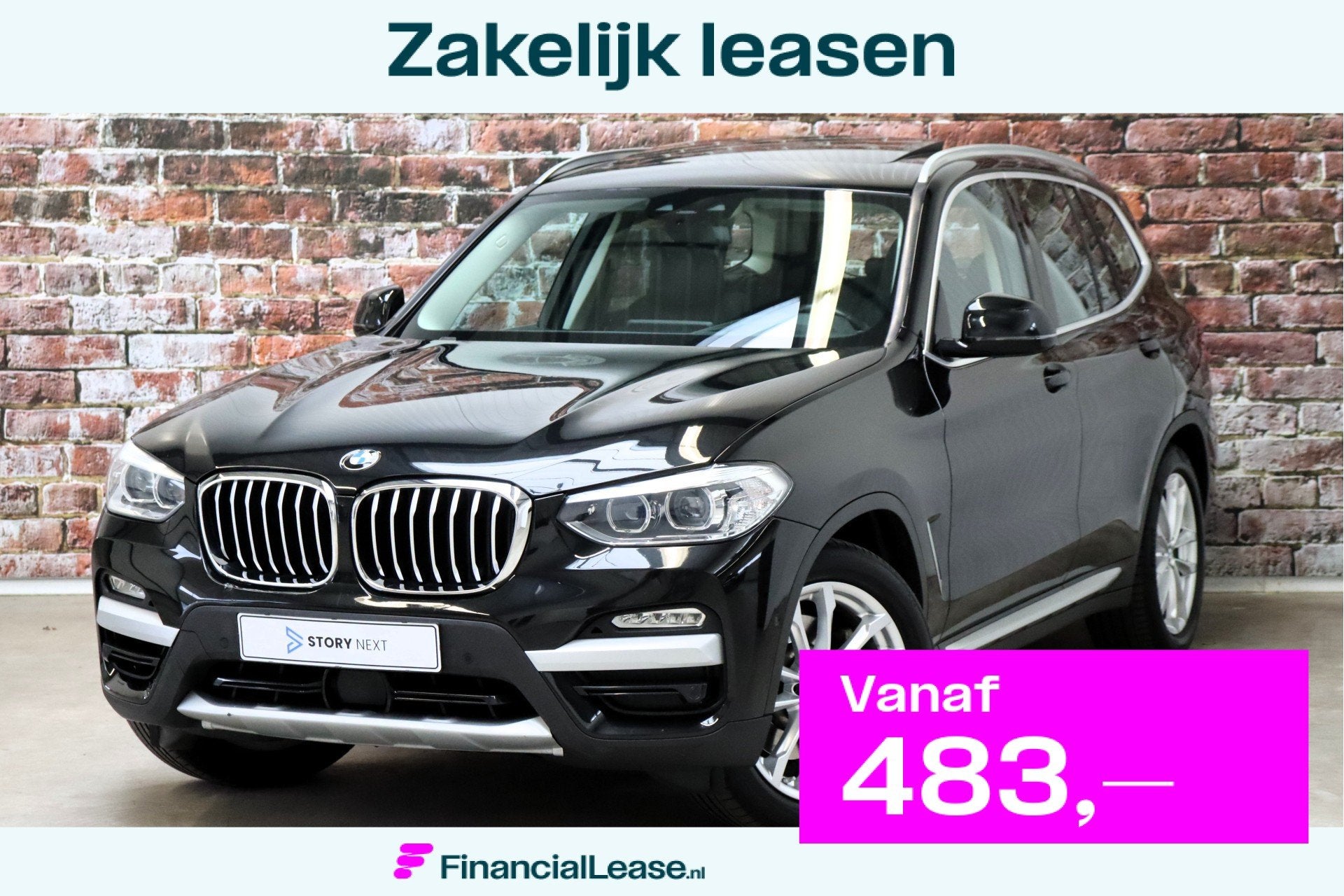 BMW X3 xDrive30i High Executive xLine Automaat / Panoramadak, Gebruikt, 4 cilinders, 252 pk, Zwart