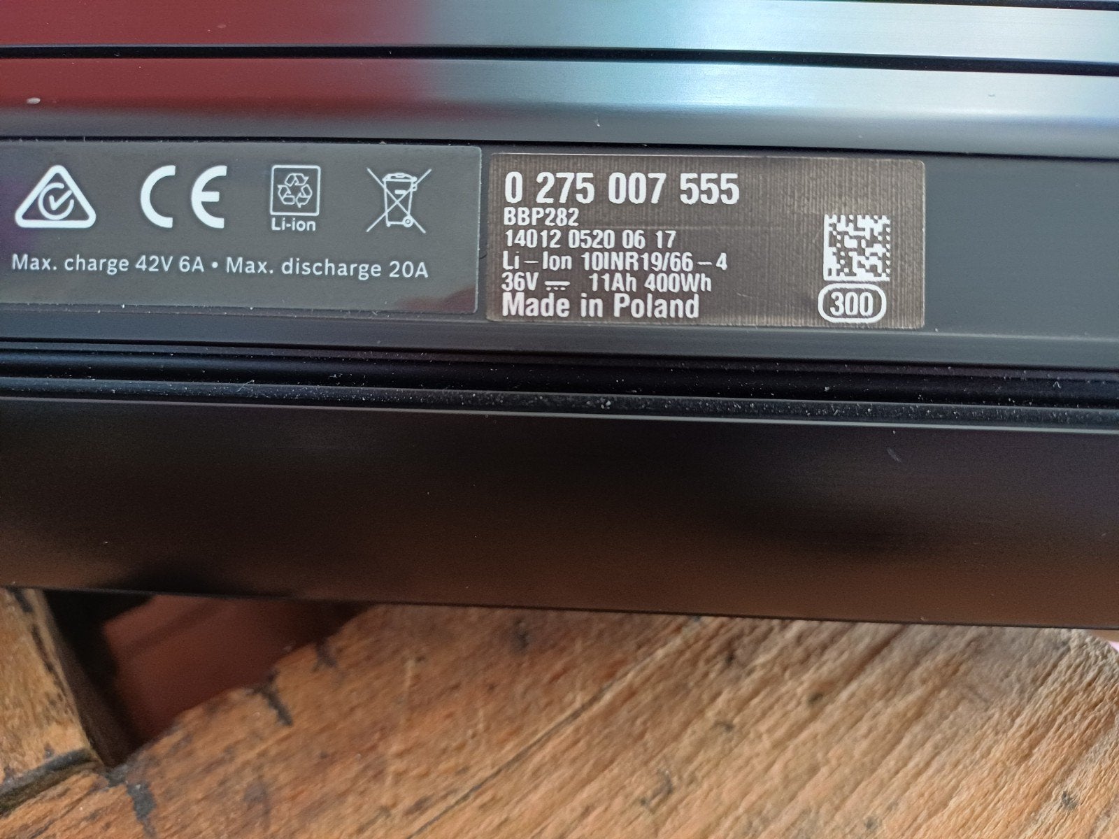 Bosch powertube 400 wh verticaal, Fietsen en Brommers, Elektrische fietsen, Zo goed als nieuw, Overige merken, Ophalen of Verzenden