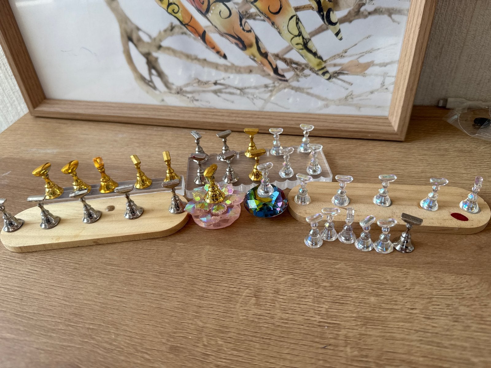 Nail art display stands en houders, Sieraden, Tassen en Uiterlijk, Uiterlijk | Gezichtsverzorging, Gebruikt, Overige typen, Gehele gezicht