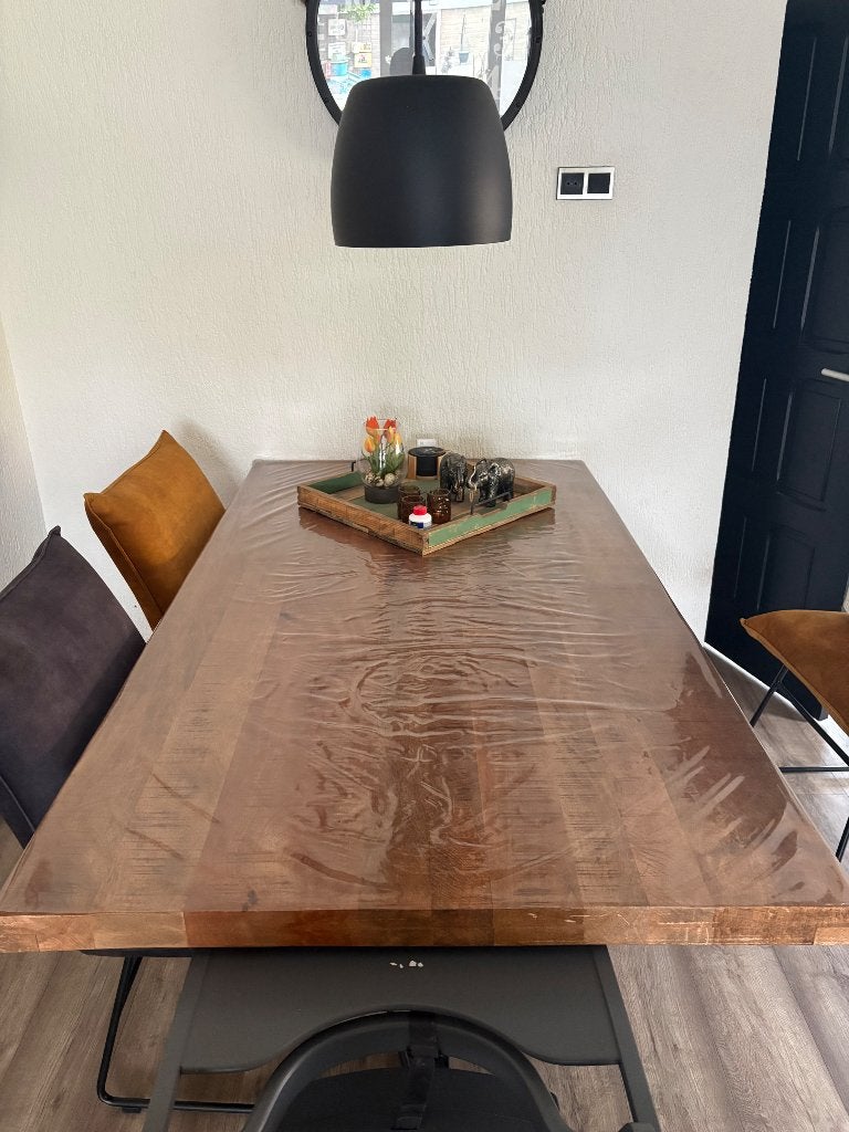 Eettafel mangohout, Huis en Inrichting, Tafels | Eettafels, Ophalen, 50 tot 100 cm, Zo goed als nieuw, Mango hout