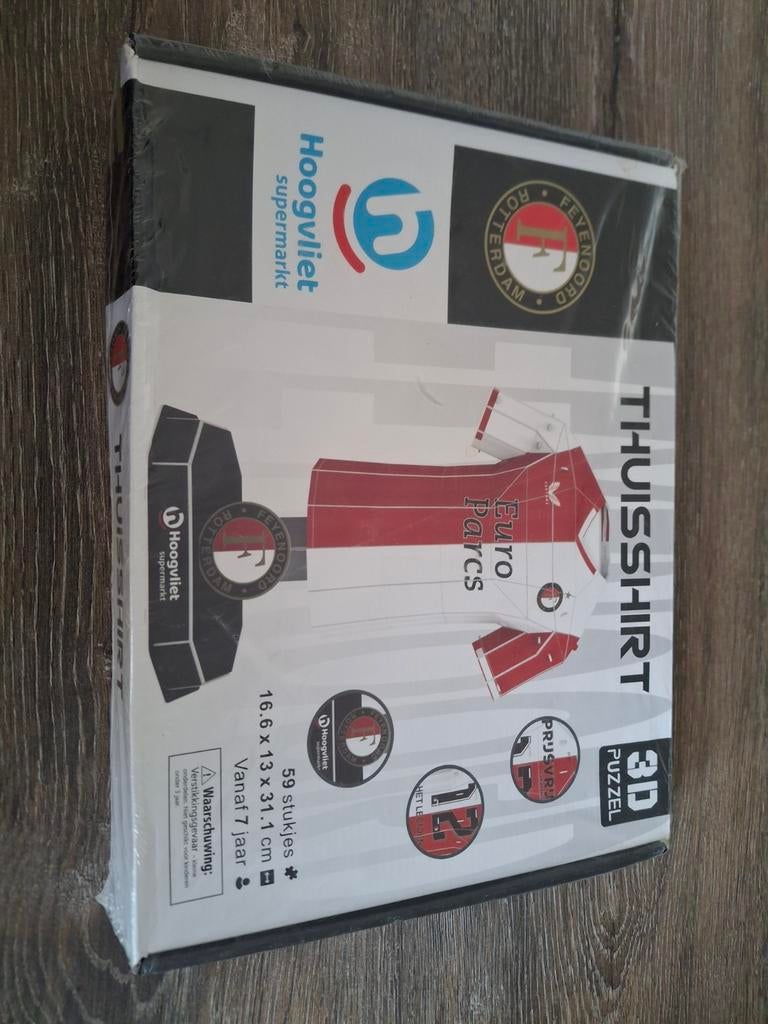Nieuw puzzel  thuisshirt feyenoord, Ophalen of Verzenden, Nieuw