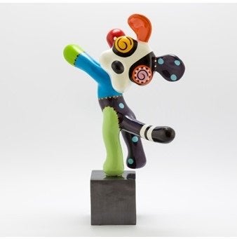 Happy Dog “Dex” Large – Jacky Zegers – Design Kunstbeeld, Ophalen of Verzenden, Handgemaakt, 20 - 50 cm, Beeld