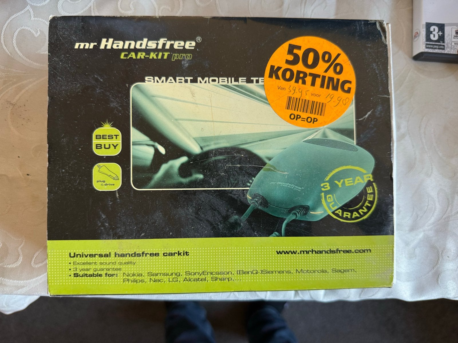 Mr Handsfree Car-Kit Pro - Universele Handsfree Carkit, Opbouw, Complete carkit, Nieuw, Ophalen of Verzenden