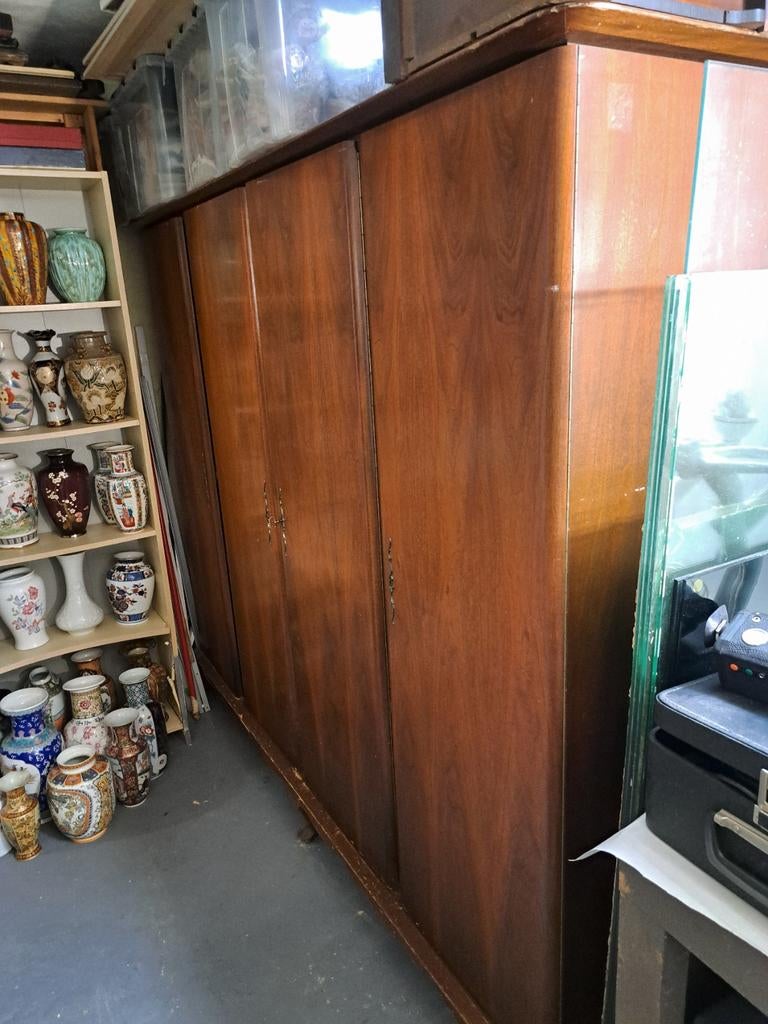 Antieke Vintage Kledingkast - 205x183x56 cm, Ophalen of Verzenden