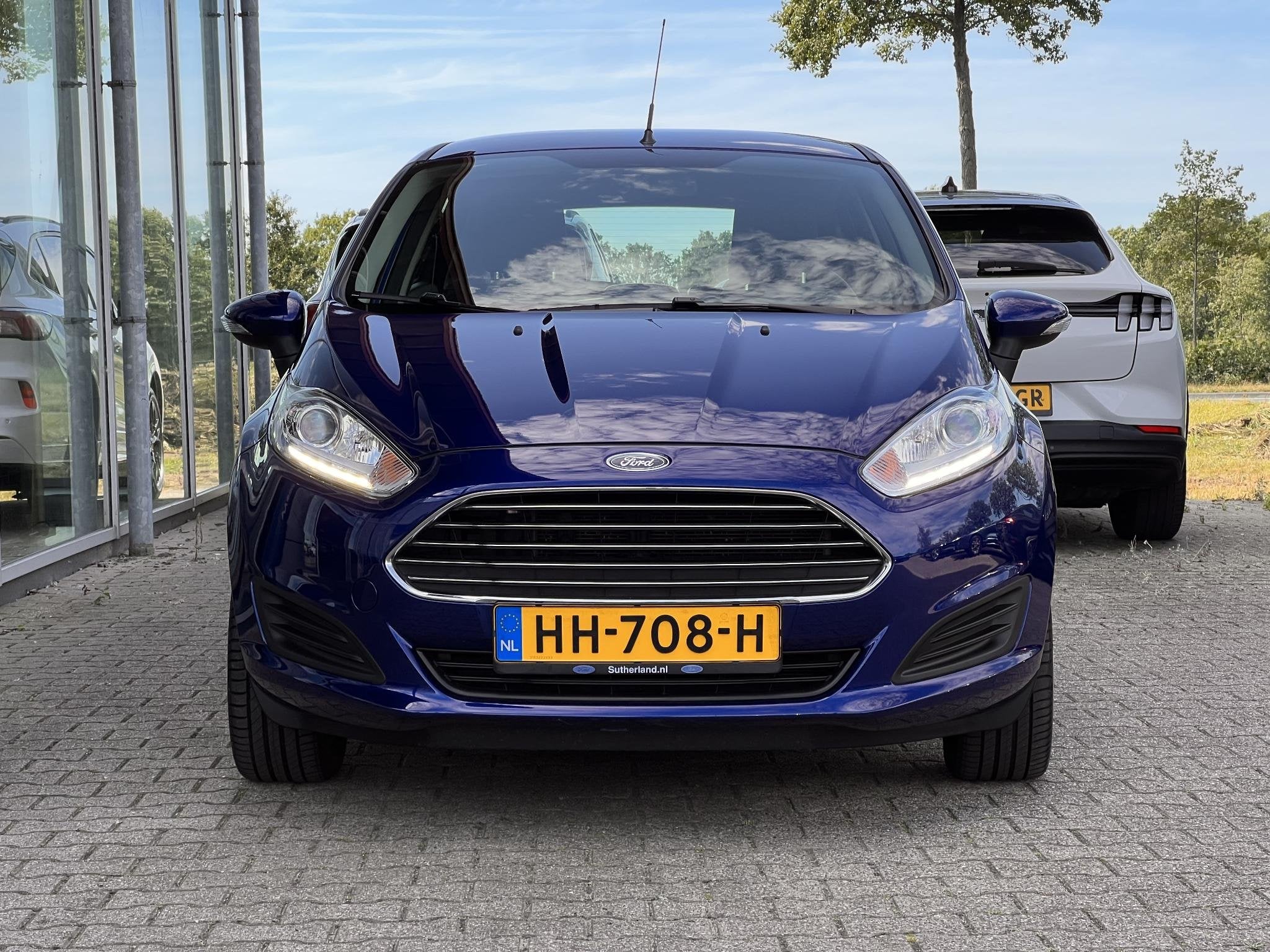 Ford Fiesta 1.0 Style | Eerste eigenaar | Airconditioning |, Auto's, Ford, Stof, 525 kg, Blauw, Start-stop-systeem
