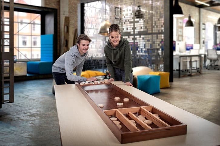 Nieuwe Engelhart Wedstrijd Sjoelbak 2.00m met 30 Discs, Een of twee spelers, Ophalen, Nieuw