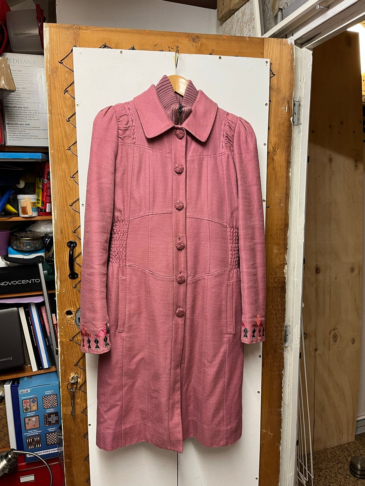 NOA NOA Roze Jas met Geborduurde Details maat S, Ophalen of Verzenden, Zo goed als nieuw, Maat 38/40 (M), Roze