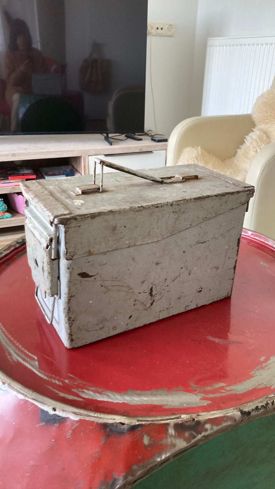 Militair munitie kistje, Ophalen, Gebruikt, Metaal, Minder dan 50 cm