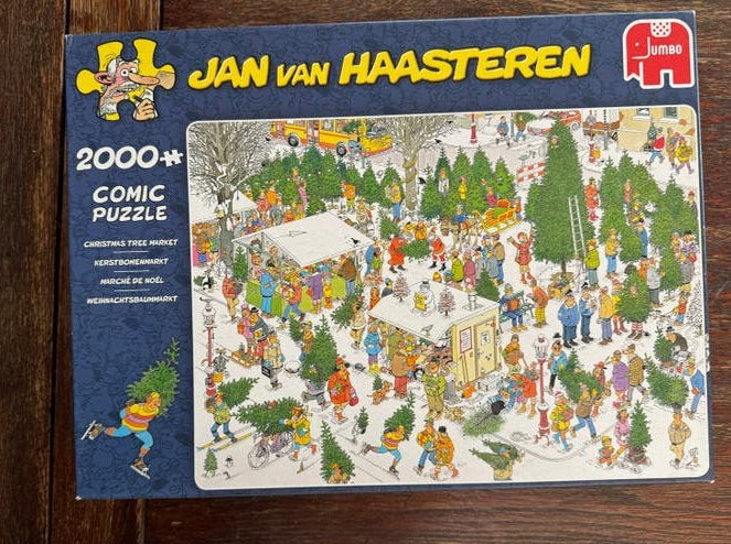 Jan van Haasteren Kerstboommarkt 2000 stukjes, Ophalen of Verzenden, Meer dan 1500 stukjes, Zo goed als nieuw, Legpuzzel