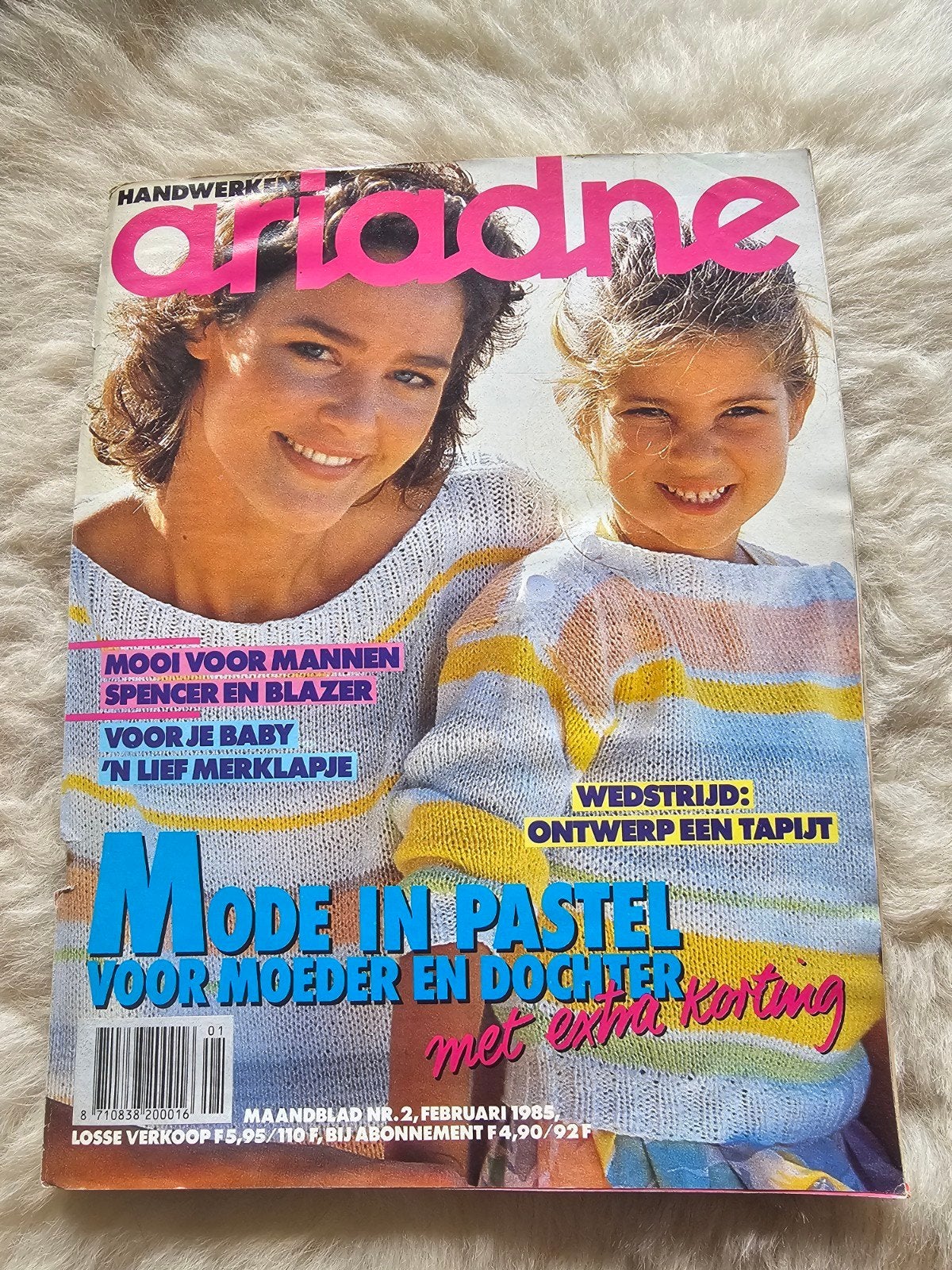 Vintage handwerk tijdschrift Ariadne Nr 2. 1985, Ophalen of Verzenden, Gebruikt, Breien of Haken, Patroon of Boek