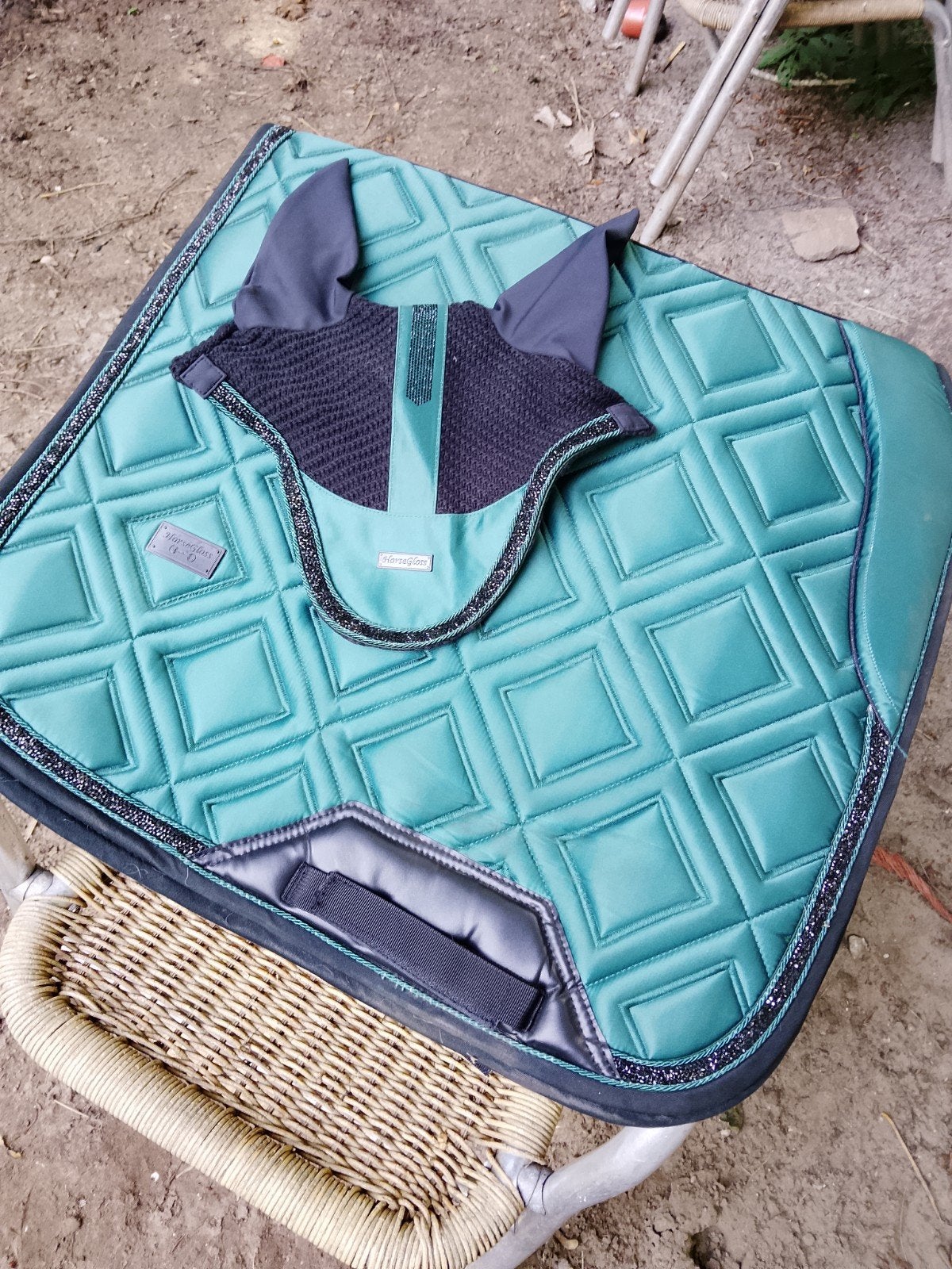 Full Setje van horsegloss, Dieren en Toebehoren, Ophalen of Verzenden, Zo goed als nieuw, Full (L), Meerkleurig