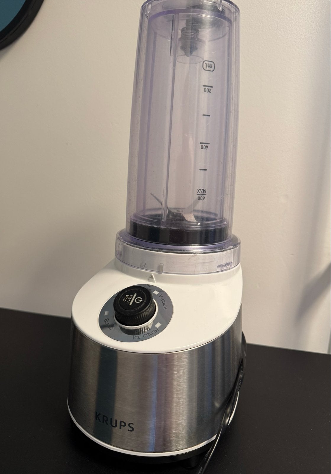Krups Mix Mini Blender - Compact en Krachtig, Ophalen, Gebruikt, 2 snelheden, Vaatwasserbestendig