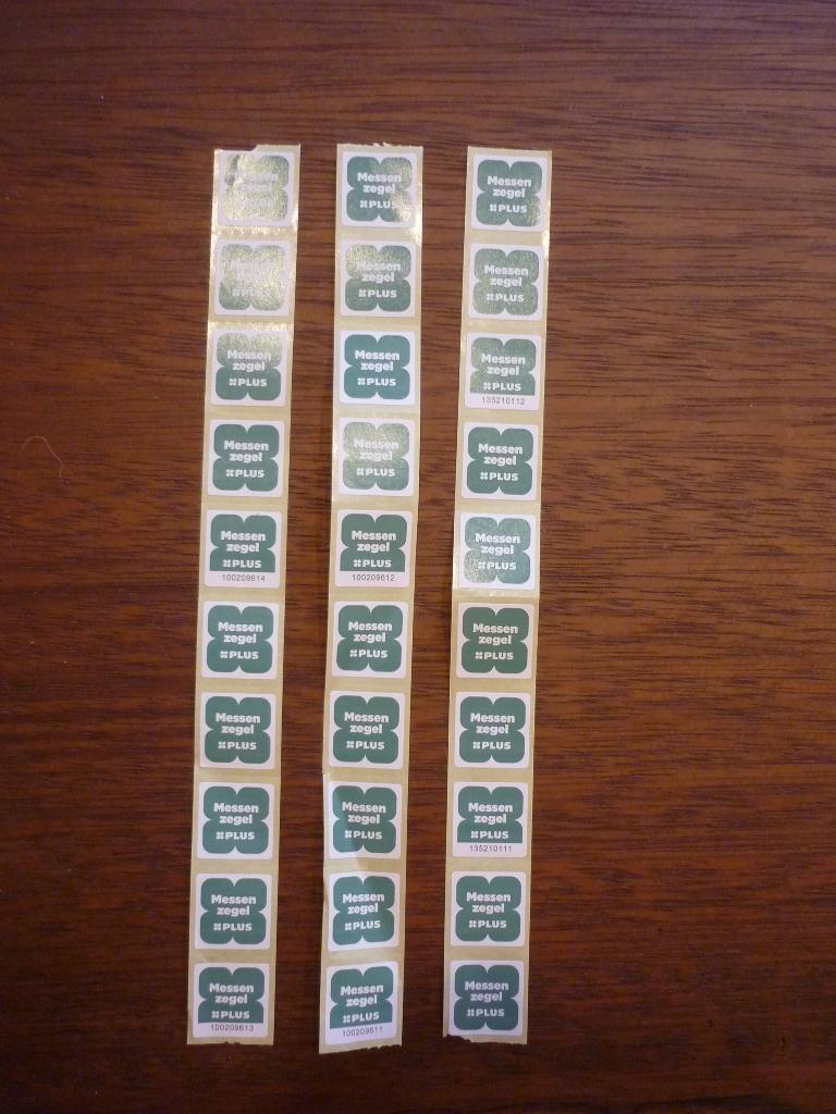 3 volle spaarkaarten Plus messen zegels, zegel, 30 zegels, Plus, Ophalen of Verzenden