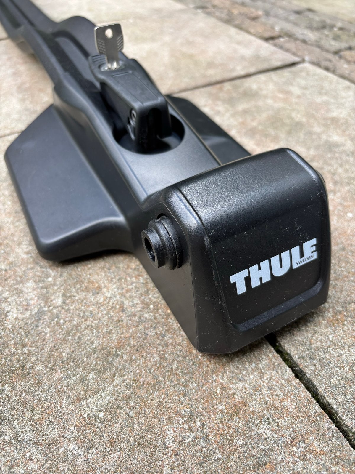 Thule 564 Fietsendrager voor dakmontage met voorwiel steun, Auto diversen, Fietsendragers, Ophalen, Gebruikt, Dakdrager