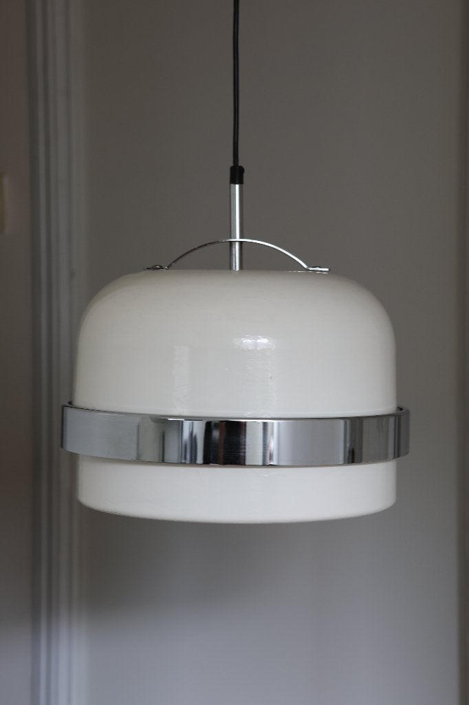 ANVIA retro vintage mid-century hanglamp (1x), Gebruikt, Retro vintage mid-century, Metaal, E27 (groot)
