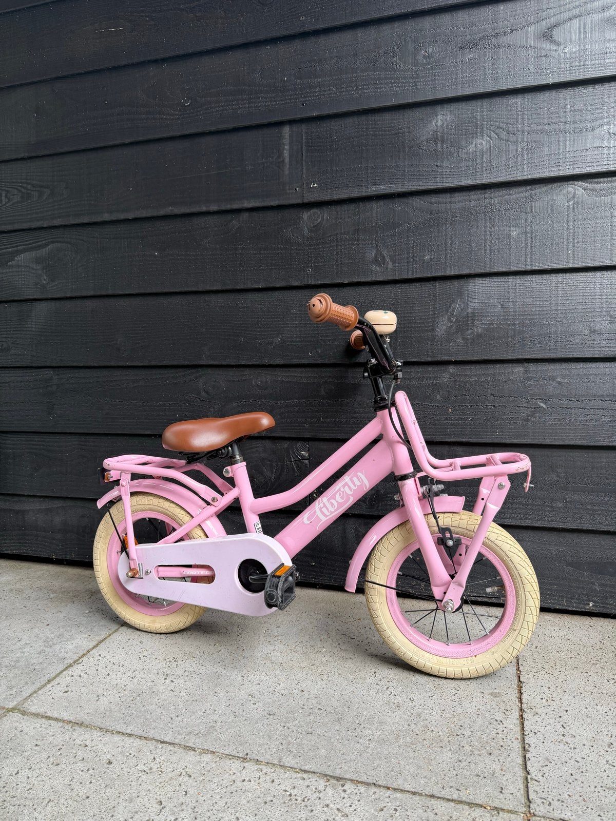 Cortego Kinderfiets 14 inch met zijwieltjes, Fietsen en Brommers, Fietsen | Kinderfietsjes, Ophalen, Gebruikt, Minder dan 16 inch