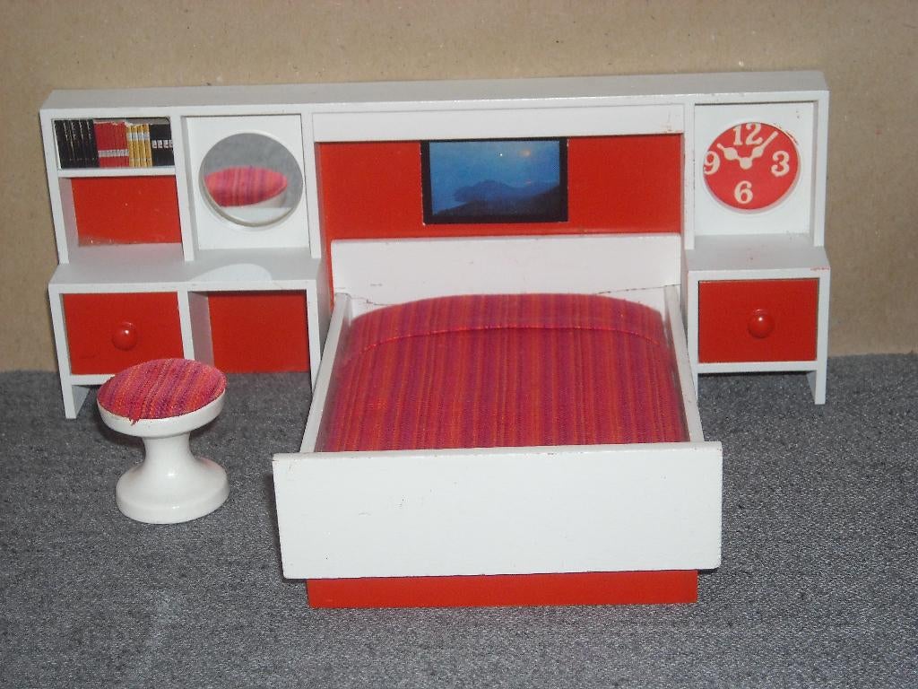 Lundby slaapkamer (aub lezen), Ophalen of Verzenden, Gebruikt, Poppenhuis