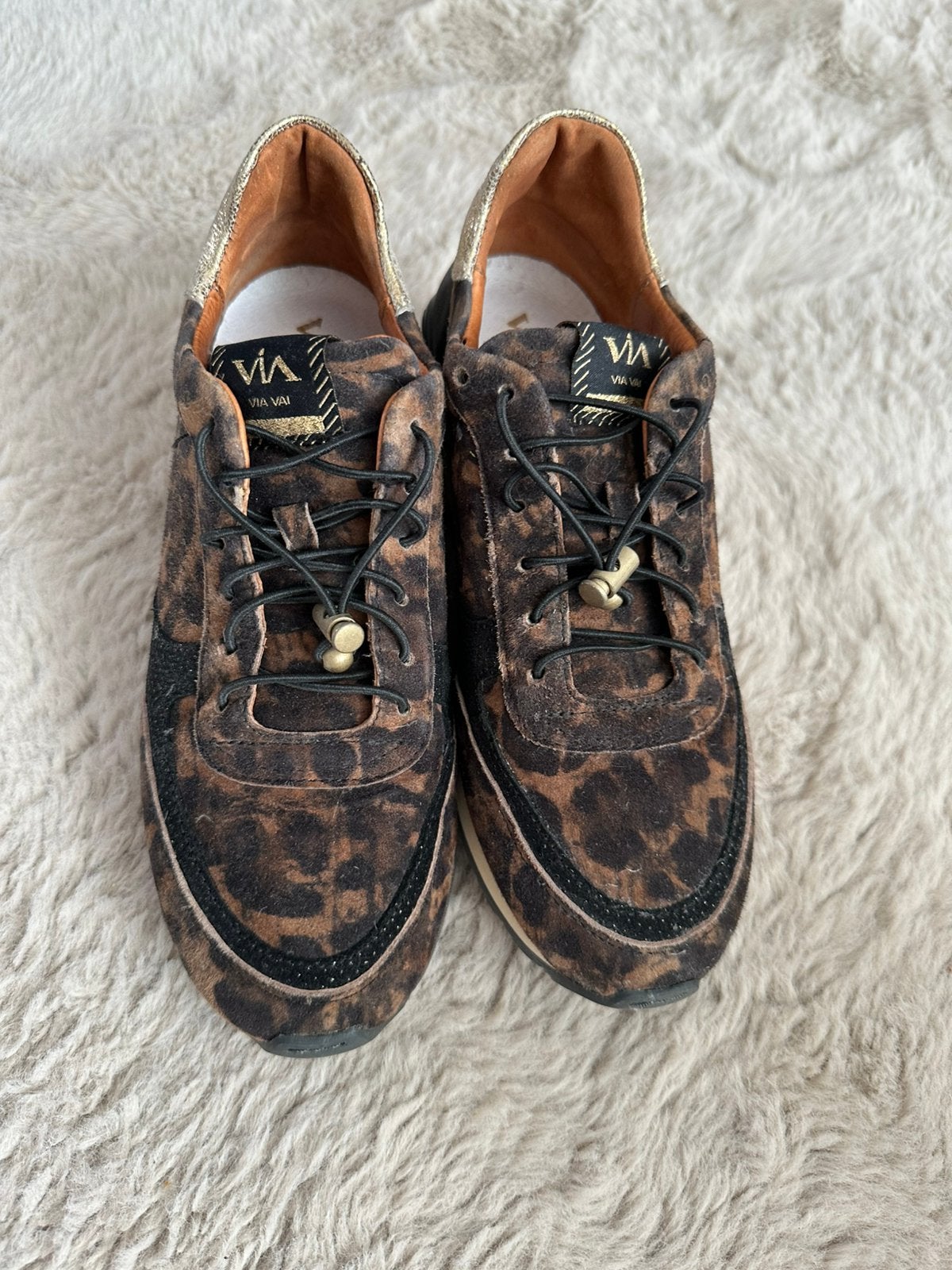 Via Vai panter sneakers mt 37, Bruin, Nieuw, Ophalen of Verzenden, Sneakers of Gympen