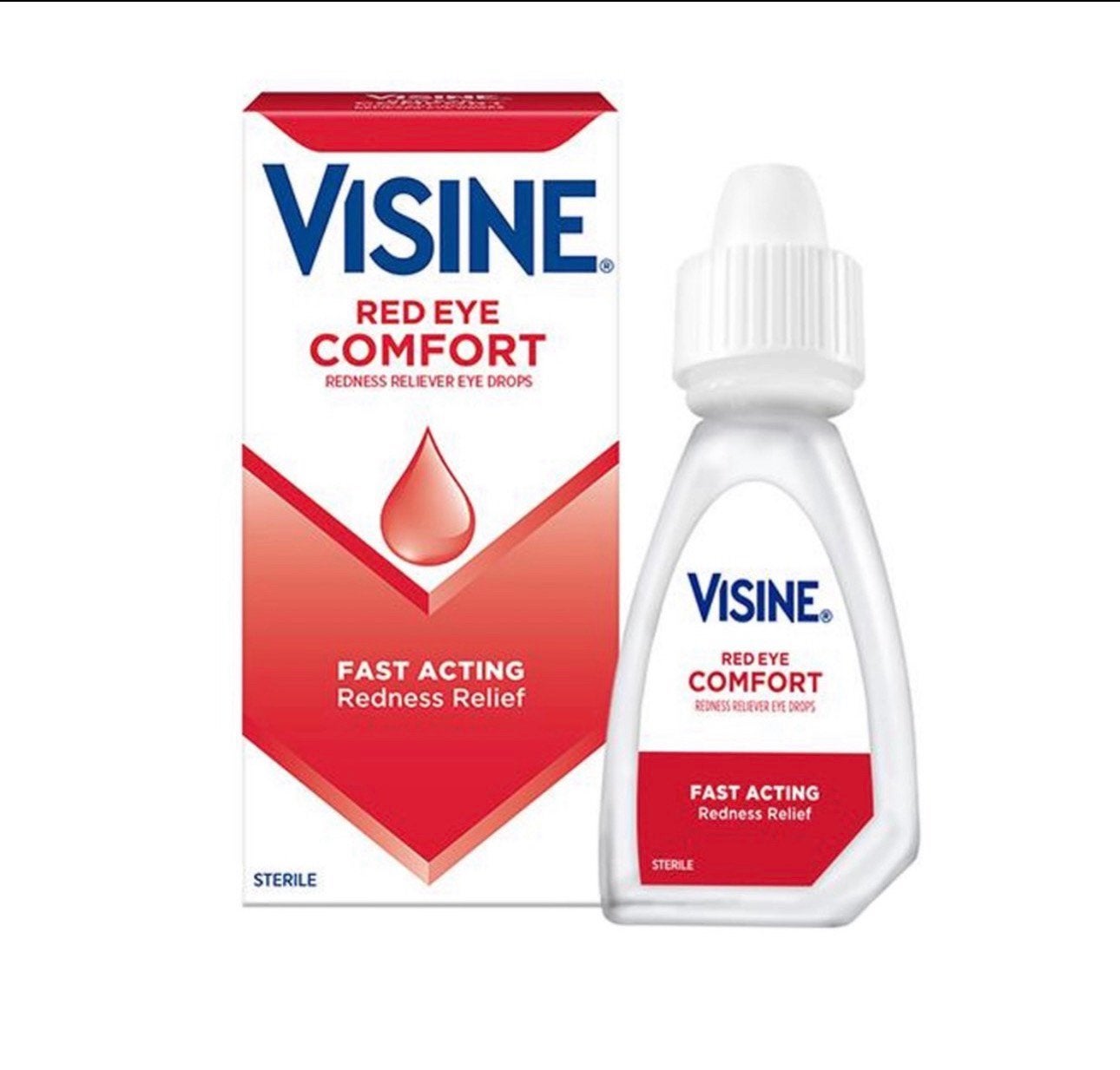 VISINE OOGDRUPPELS Hydraterend comfort voor rode ogen. 15ML, Ophalen of Verzenden, Nieuw, Rood, Ogen