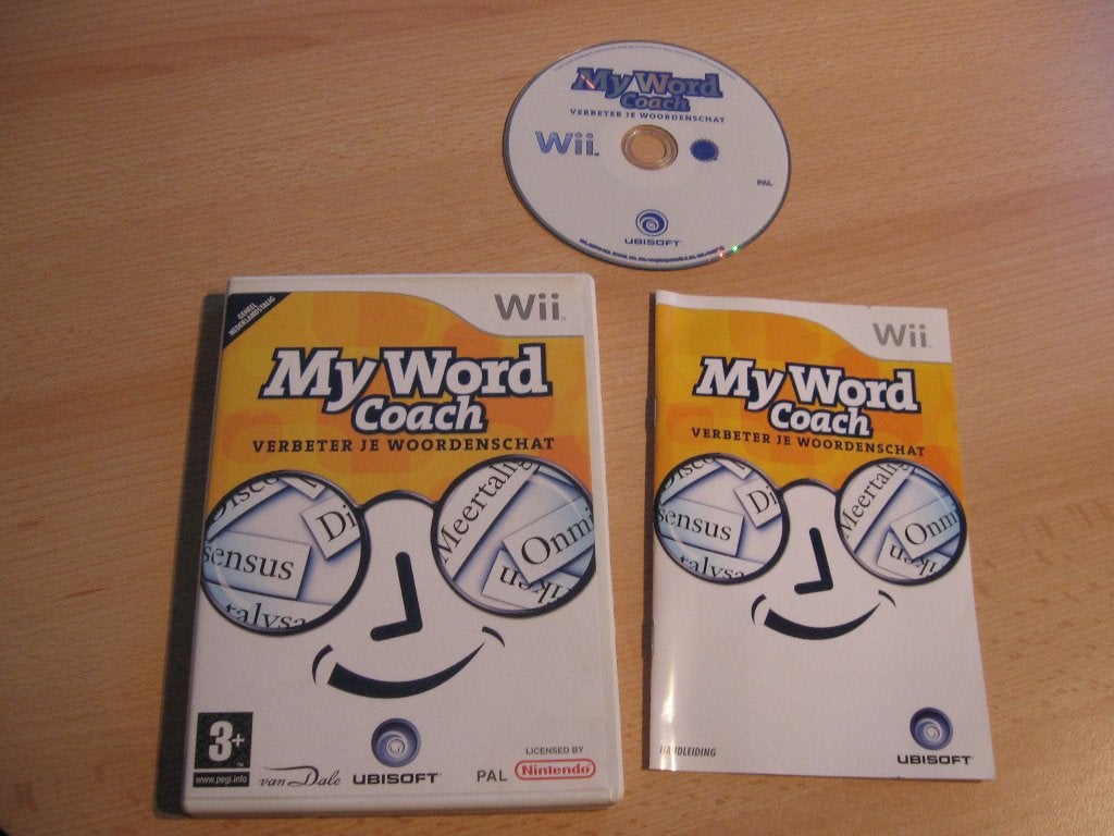 Wii spel: My Word Coach, verbeter je woordenschat, 1 speler, Ophalen of Verzenden, Zo goed als nieuw, Vanaf 3 jaar