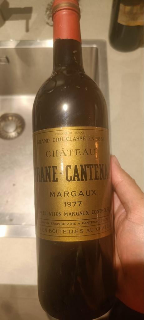 Château Brane-Cantenac Margaux 1977 - Exclusieve Rode Wijn, Verzamelen, Wijnen, Frankrijk, Ophalen of Verzenden, Zo goed als nieuw