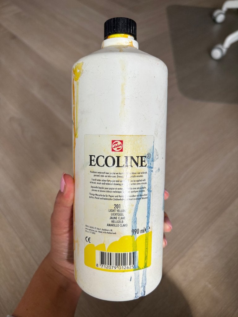 Talens ecoline lichtgeel, Ophalen of Verzenden, Zo goed als nieuw, Overige typen