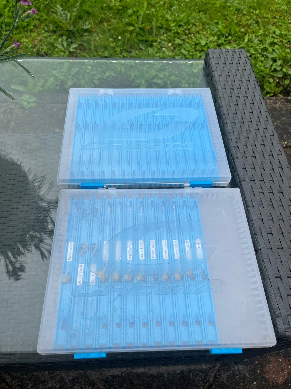 Cresta Method Feeder Onderlijnen met Haken + Lege Box, Ophalen, Zo goed als nieuw, Haak
