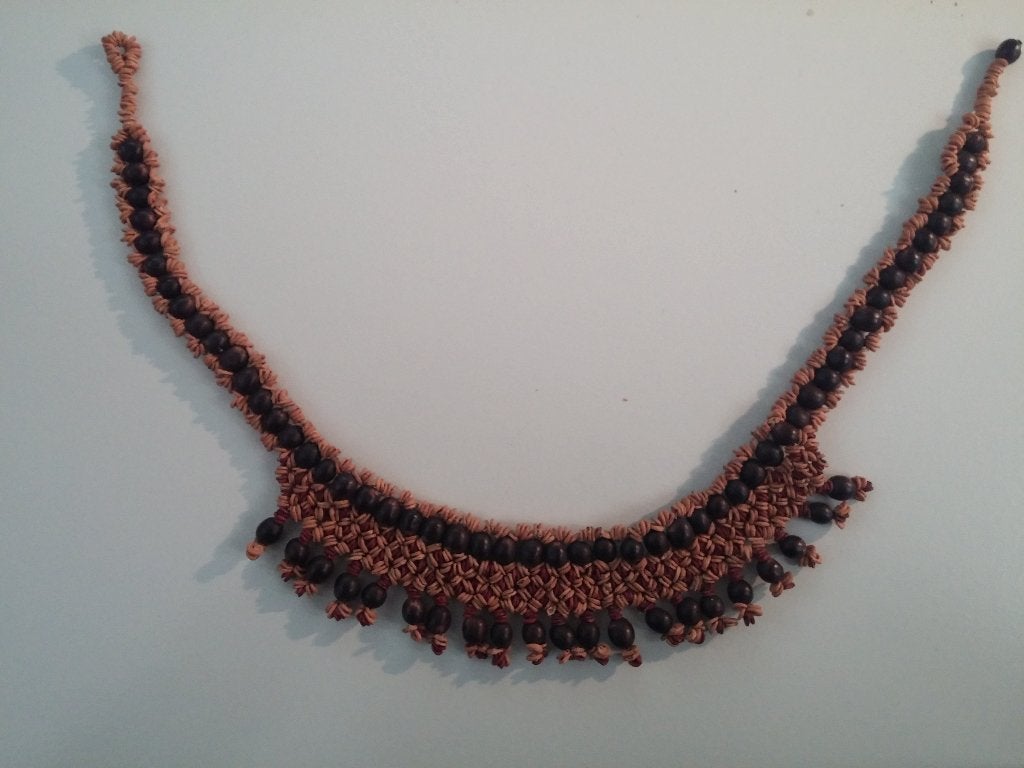Braziliaanse ketting deel 2, Ophalen of Verzenden, Zo goed als nieuw, Overige materialen, Met hanger