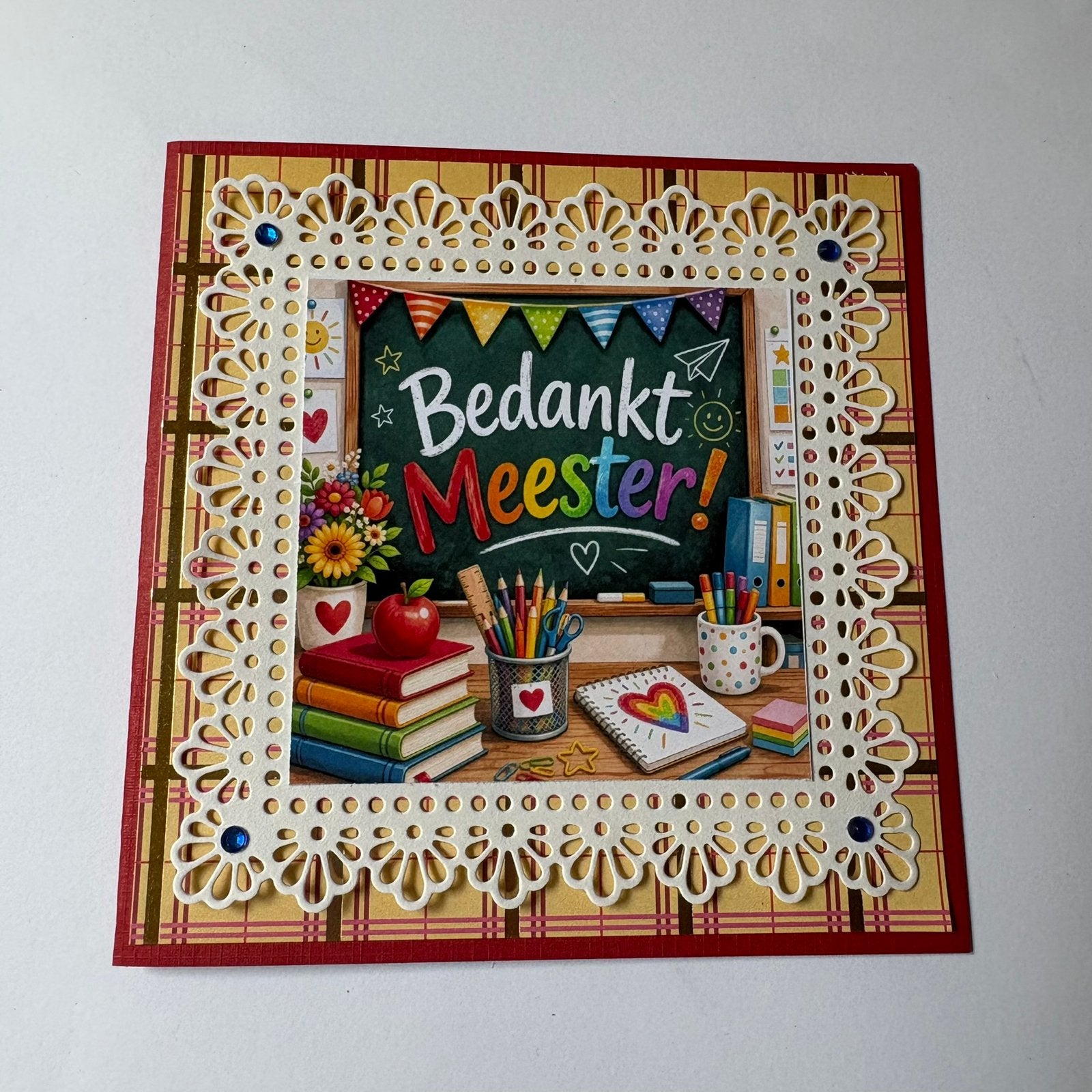 Kaart bedankt meester 2, Ophalen of Verzenden, Nieuw, Overige thema's