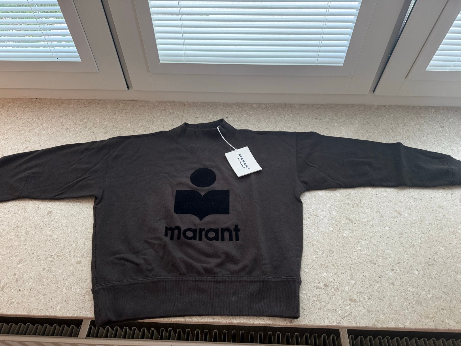 NIEUWE Isabel Marant Etoile Moby sweater - Faded Black, Ophalen of Verzenden, Nieuw, Maat 38/40 (M), Bruin