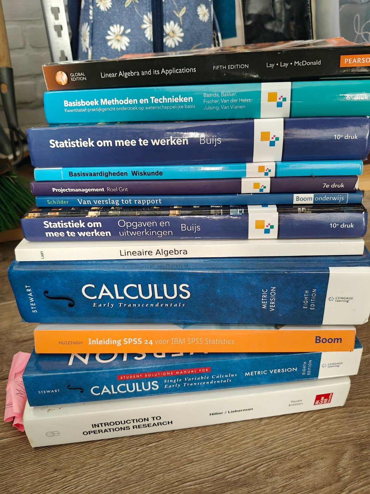 Diverse studieboeken Wiskunde, Statistiek Projectmanagement, Ophalen, Beta, Gelezen, HBO