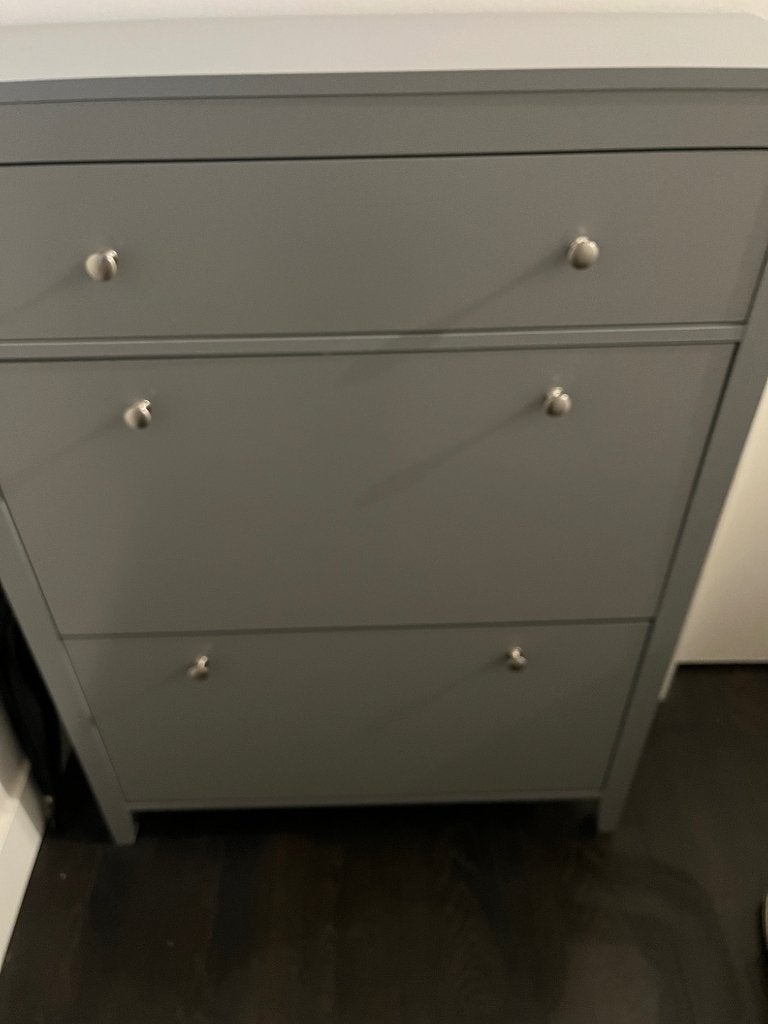 Schoenenkast grijs 80x108x25 cm – zeer goede staat!, Ophalen, Zo goed als nieuw, Modern