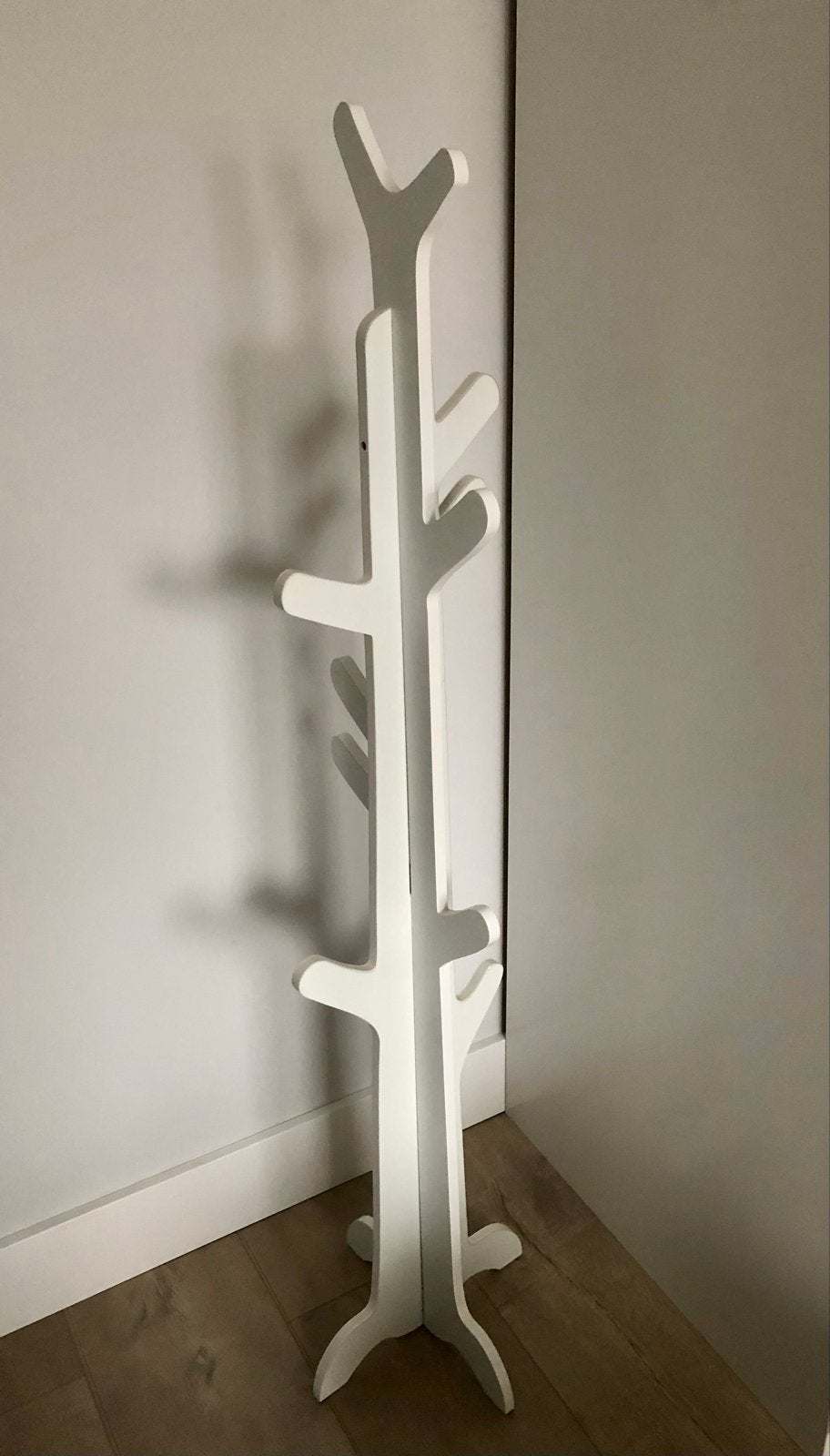 Houten kapstok voor kinderkamer - Wit, boomdesign, 100 tot 150 cm, Ophalen of Verzenden, Zo goed als nieuw, Kinderkapstok