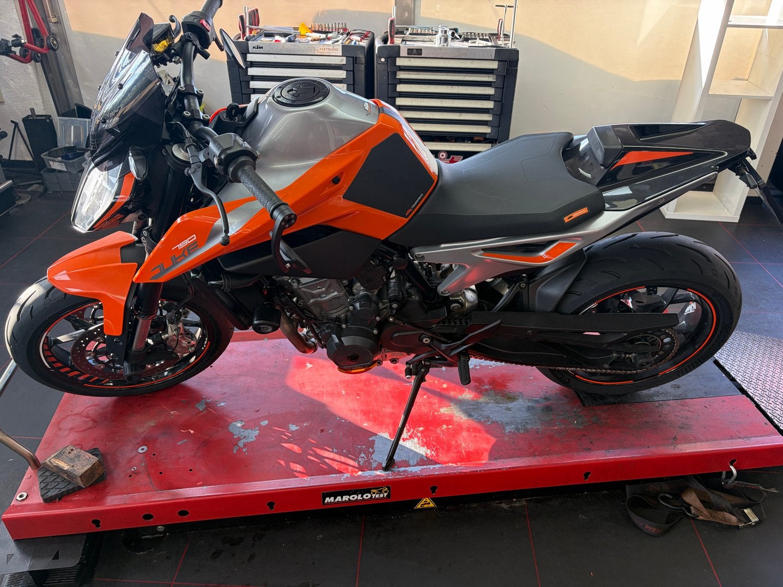 KTM 790 Duke met SC Project sportdemper, 1921ba, 2 cilinders, Info@vakgarageakersloot.nl, Ktm