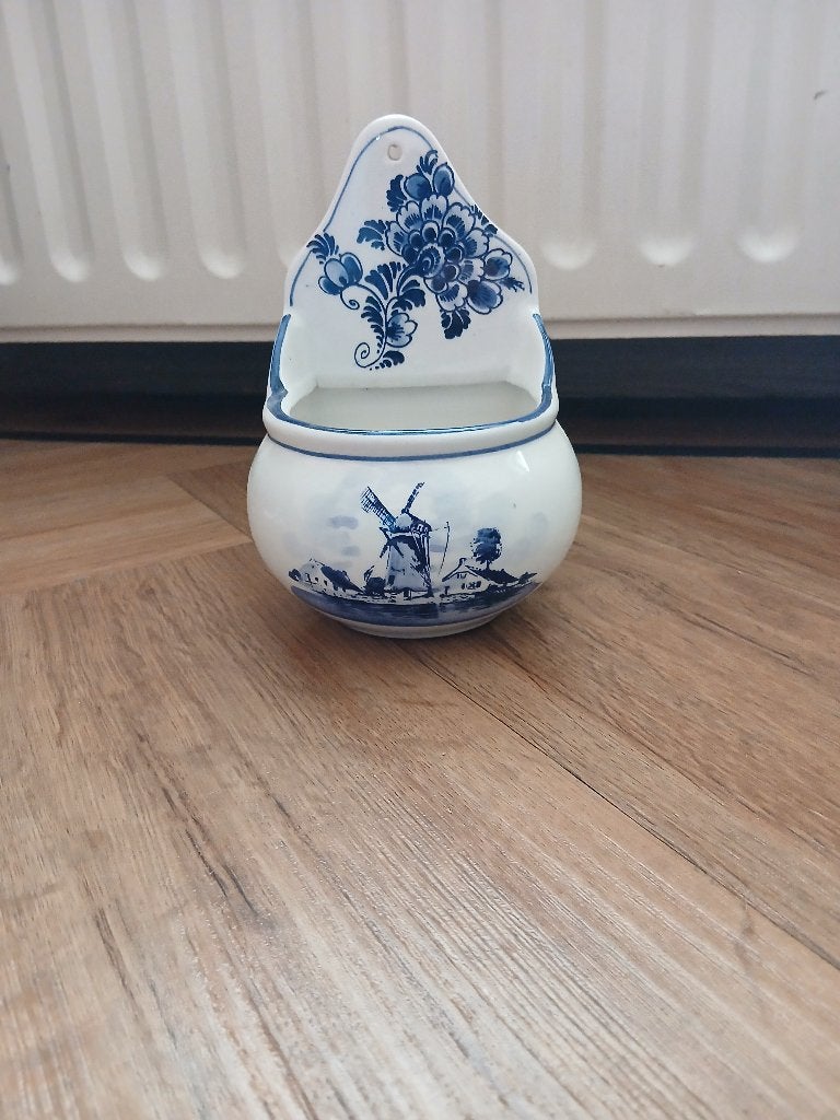 Mooie Delft blauw zoutpot, Ophalen of Verzenden