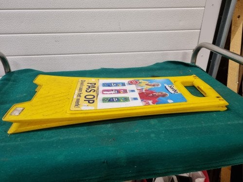 waarschuwings bord glad natte vloer, Ophalen of Verzenden, 'T Olde Gre-j, Info@toldegrej.nl, Endepoelstraat 20f Didam