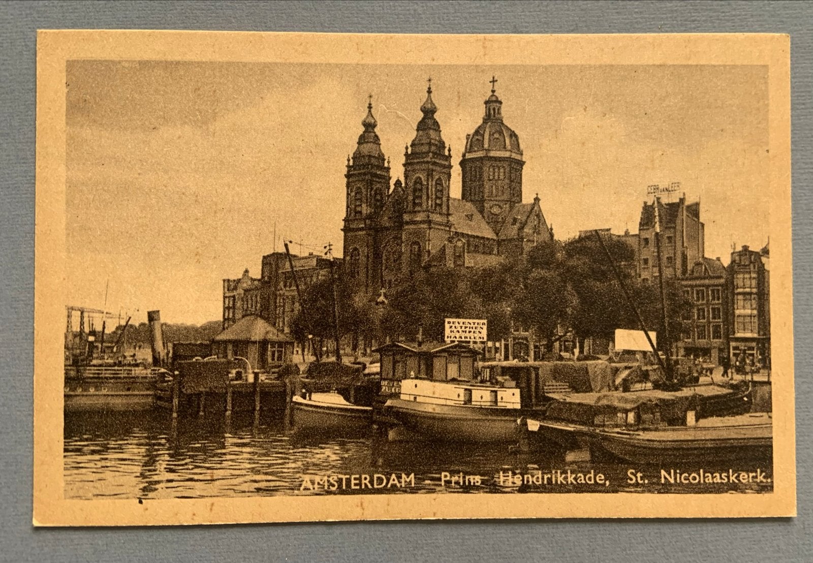 Amsterdam Prins Hendrikkade St. Nicolaaskerk, Verzenden, Voor 1920, Ongelopen, Noord-Holland