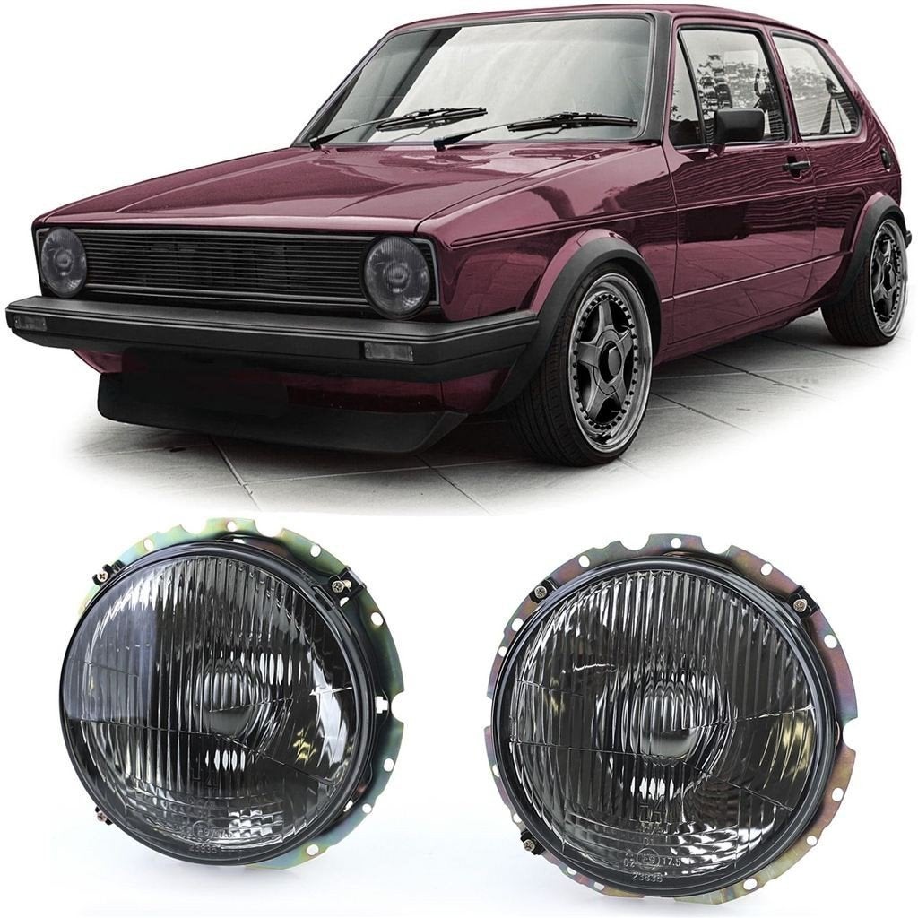 Koplampen Geschikt Voor VW Golf 1 Design Zwart Smoke, Auto diversen, Verzenden, Automotive Parts, A.parts@hotmail.nl, Trasmolenlaan 12 3447 GZ Woerden