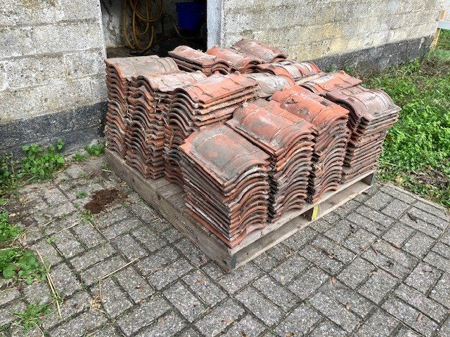 Oude dakpannen Russel-Tiglia, Ophalen, Gebruikt, Steen of Klei, 15 m² of meer