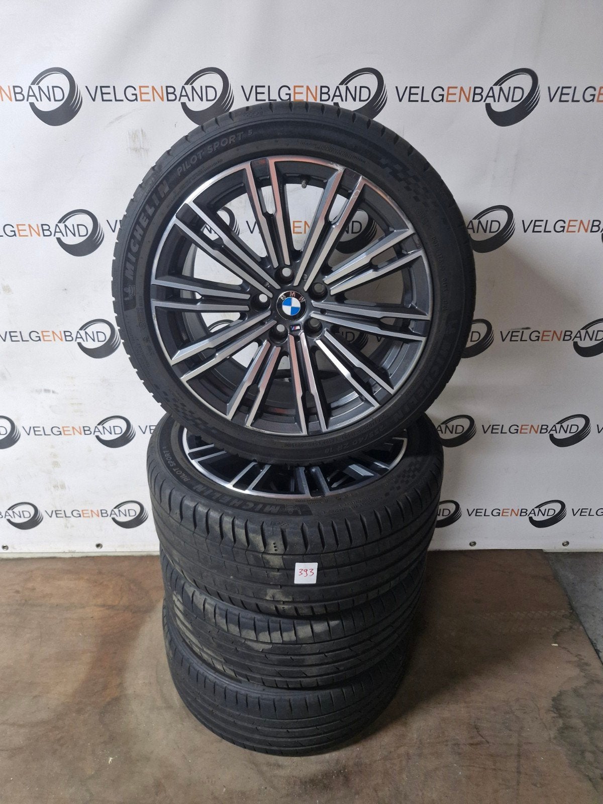 Zomerset Bmw 3 serie G20 G21 breedset 5x112 255 40 225 45 18, 18 inch, Gebruikt, ., Banden en Velgen