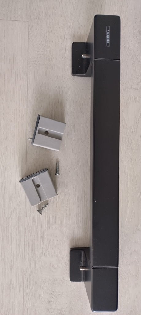 Zwarte handdoekrek, Huis en Inrichting, Ophalen, Handdoekenrek, Zo goed als nieuw, Overige merken