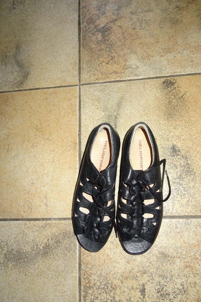 schoen, Kleding | Dames, Schoenen, Verzenden, Zwart, Sandalen of Muiltjes, Zo goed als nieuw
