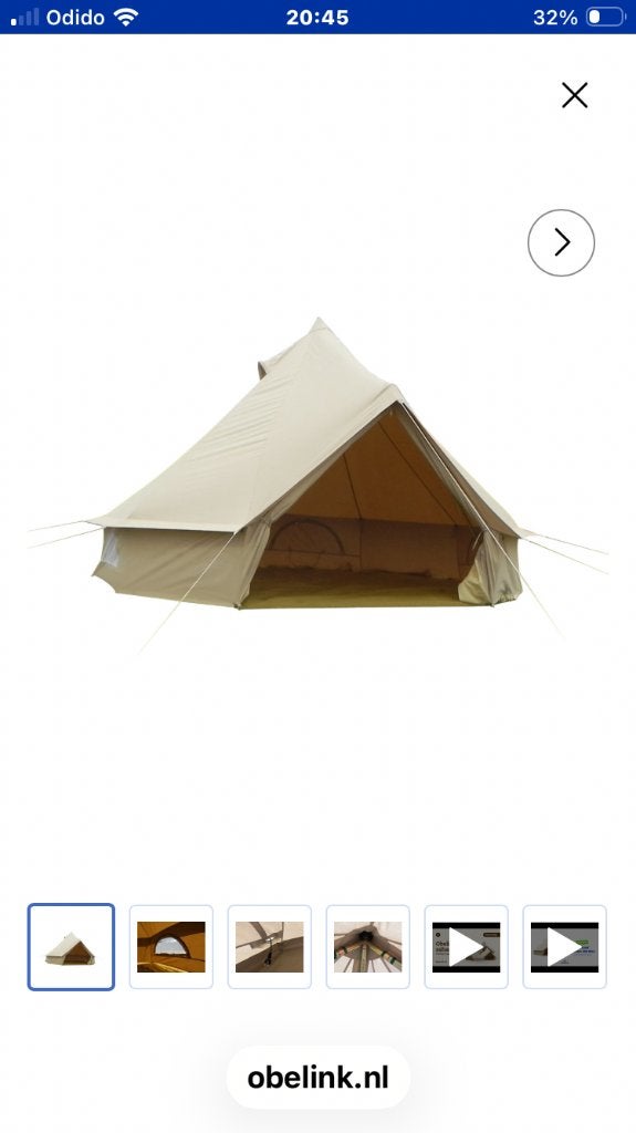 Tent, Caravans en Kamperen, Tenten, Ophalen, Gebruikt, Tot en met 4