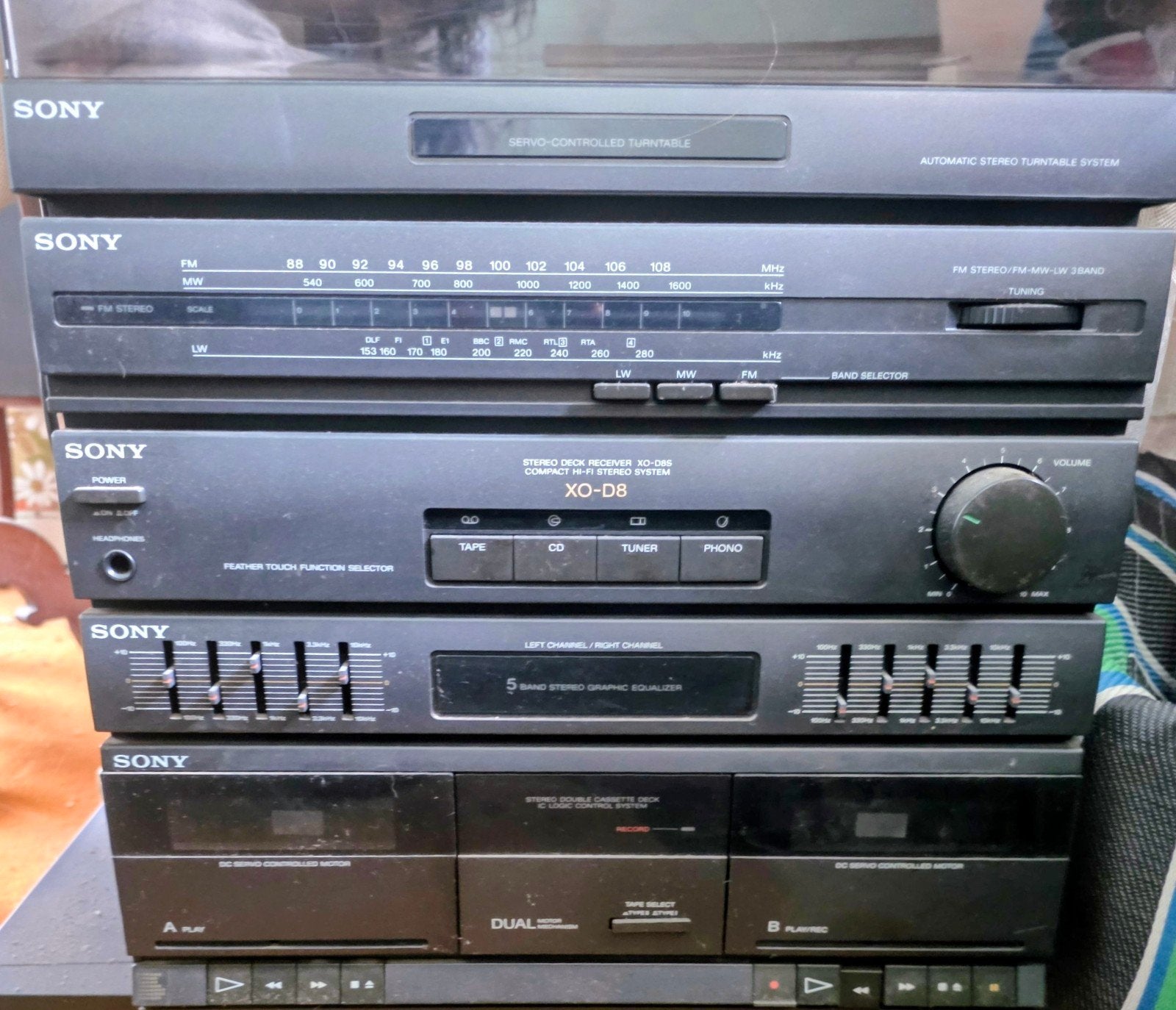 Sony Midi Geluidsset., Gebruikt, Tuner of Radio, Sony, Losse componenten