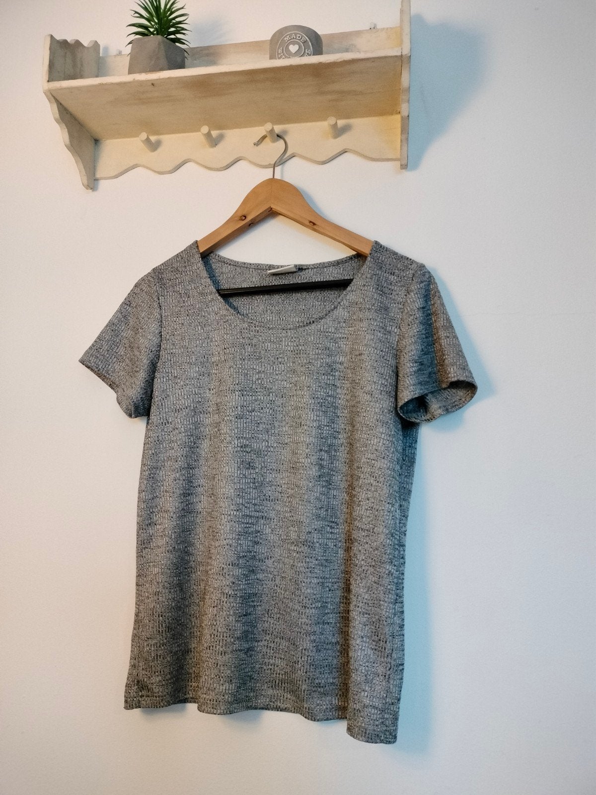 Villa zilverkleurig shirt maat M, Maat 38/40 (M), Overige kleuren, Vila, Ophalen of Verzenden
