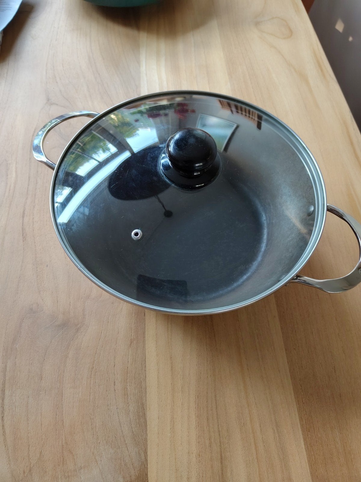 De Buyer Wokpan met deksel - Gebruikt, Ophalen, Gebruikt, De Buyer, Rvs