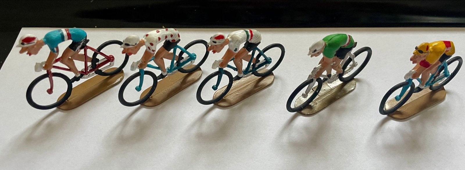 Set van 5 vintage Tour de France wielrenners, Verzamelen, Ophalen of Verzenden, Zo goed als nieuw