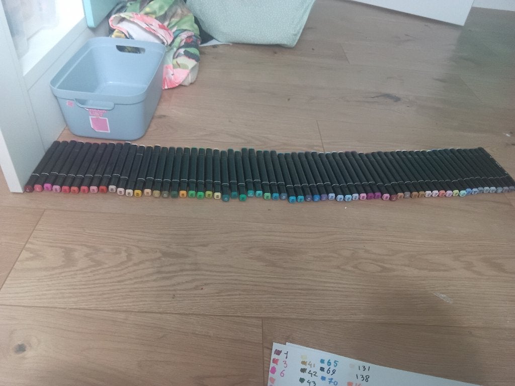 Markers 2 kanten, Hobby en Vrije tijd, Ophalen of Verzenden, Zo goed als nieuw, Potlood of Stift